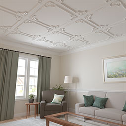 Ekena Millwork - PML13X13KD-2 - Endurathane Kendall Panel Moulding Corner, 14 1/2"W x 13 1/2"H (matches moulding PML01X00KD), Factory Primed