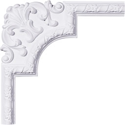 Ekena Millwork - PML13X13KD-2 - Endurathane Kendall Panel Moulding Corner, 14 1/2"W x 13 1/2"H (matches moulding PML01X00KD), Factory Primed