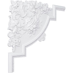 Ekena Millwork - PML28X28LO - Endurathane Loera Panel Moulding Corner, 28"W x 28"H x 3/4"P (matches moulding PML02X00LO), Factory Primed