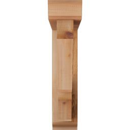 Ekena Millwork - BKTOBOA01 - Balboa Traditional Rough Sawn Bracket w/ Offset Brace