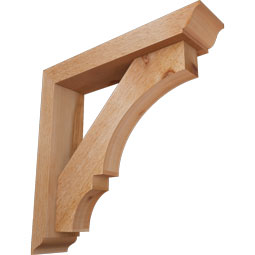 Ekena Millwork - BKTOBOA01 - Balboa Traditional Rough Sawn Bracket w/ Offset Brace