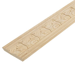 Ekena Millwork - SAMPLE-MLD04X05X06AC - SAMPLE - AmeriCraft Acanthus Leaf Carved Wood Crown Moulding, 4 1/2"H x 5"P x 6 3/4"F x 12"L