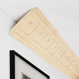 Ekena Millwork - SAMPLE-MLD04X05X06AC - SAMPLE - AmeriCraft Acanthus Leaf Carved Wood Crown Moulding, 4 1/2"H x 5"P x 6 3/4"F x 12"L