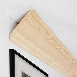 Ekena Millwork - SAMPLE-MLD05X04X06BE - SAMPLE - AmeriCraft Bedford Carved Wood Crown Moulding, 5 1/2"H x 4"P x 6 3/4"F x 12"L