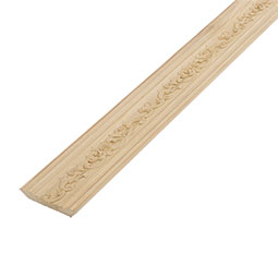 Ekena Millwork - SAMPLE-MLD03X03X05ME - SAMPLE - AmeriCraft Medway Carved Wood Crown Moulding, 3 1/2"H x 3 5/8"P x 5"F x 12"L