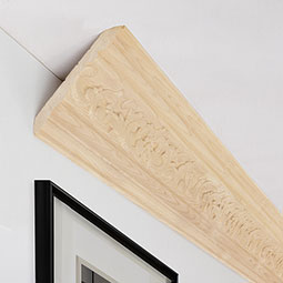 Ekena Millwork - SAMPLE-MLD04X04X06ME - SAMPLE - AmeriCraft Medway Carved Wood Crown Moulding, 4 3/4"H x 4 7/8"P x 6 3/4"F x 12"L