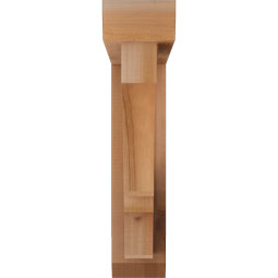 Ekena Millwork - BKTOBOA06 - Balboa Slat Rough Sawn Bracket w/ Offset Brace