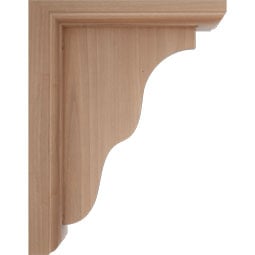  - BKTWHA - AmeriCraft Hamilton Traditional Wood Bracket
