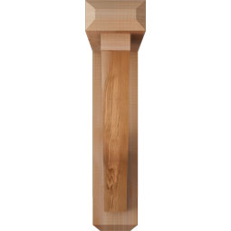 Ekena Millwork - BKTOFST04 - Funston Craftsman Rough Sawn Bracket w/ Offset Brace
