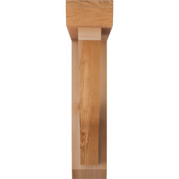Ekena Millwork - BKTOFST06 - Funston Slat Rough Sawn Bracket w/ Offset Brace