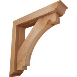 Ekena Millwork - BKTOIMP01 - Imperial Traditional Rough Sawn Bracket w/ Offset Brace
