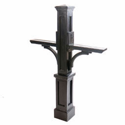 Mayne, Inc. - MP5814 - 42"W x 8"D x 56"H Newport Plus Double Mailbox Post