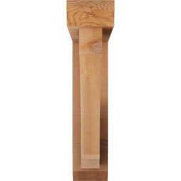 Ekena Millwork - BKTOIMP06 - Imperial Slat Rough Sawn Bracket w/ Offset Brace