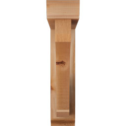 Ekena Millwork - BKTOLEC01 - Legacy Traditional Rough Sawn Bracket w/ Offset Brace