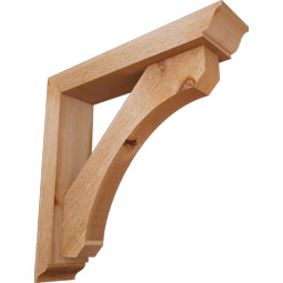 Ekena Millwork - BKTOLEC01 - Legacy Traditional Rough Sawn Bracket w/ Offset Brace