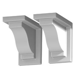 Mayne, Inc. - MP4821 - 4"W x 8"D x 7"H Yorkshire Decorative Window Box Brackets, Per Pair