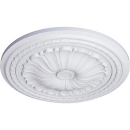 Ekena Millwork - CM20AL_P - Endurathane Alexa Ceiling Medallion, 20 1/2"OD x 1 7/8"P (Fits Canopies up to 2 7/8")