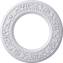 Ekena Millwork - CM13BL_P - Endurathane Blackthorn Ceiling Medallion, 13 3/8"OD x 7 1/2"ID x 3/4"P (Fits Canopies up to 7 1/2")