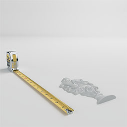 Ekena Millwork - ONL07X03X01CL - Endurathane Classic Urn Onlay, 3 1/2"W x 7 1/8"H x 5/8"P, Factory Primed