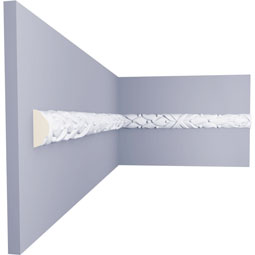 Ekena Millwork - PML01X01DU - Endurathane Dublin Panel Moulding, 1 3/8"H x 3/4"P x 94 1/2"L, Factory Primed