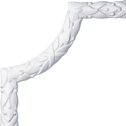 Ekena Millwork - PML07X07DU - Endurathane Dublin Panel Moulding Corner, 8 7/8"W x 7 7/8"H x 3/4"P (matches moulding PML01X01DU), Factory Primed