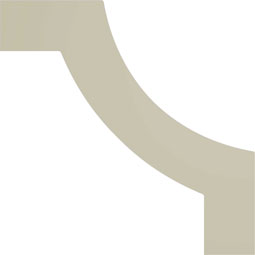 Ekena Millwork - PML10X10EM - Endurathane Emery Panel Moulding Corner, 11 5/8"W x 10 5/8"H x 3/4"P (matches moulding PML02X01EM), Factory Primed