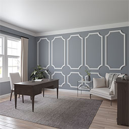 Ekena Millwork - PML10X10EM - Endurathane Emery Panel Moulding Corner, 11 5/8"W x 10 5/8"H x 3/4"P (matches moulding PML02X01EM), Factory Primed