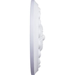 Ekena Millwork - CM12FL_P - Endurathane Flower Spiral Ceiling Medallion, 12 1/4"OD x 2 1/4"P (Fits Canopies up to 2")