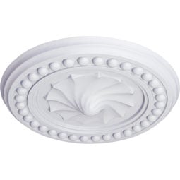 Ekena Millwork - CM15FO_P - Endurathane Foster Shell Ceiling Medallion, 15 3/4"OD x 2"P (Fits Canopies up to 9 5/8")