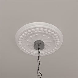 Ekena Millwork - CM15FO_P - Endurathane Foster Shell Ceiling Medallion, 15 3/4"OD x 2"P (Fits Canopies up to 9 5/8")
