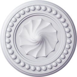 Ekena Millwork - CM15FO_P - Endurathane Foster Shell Ceiling Medallion, 15 3/4"OD x 2"P (Fits Canopies up to 9 5/8")