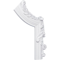 Ekena Millwork - PML07X11HI-R - Endurathane Hillsborough Panel Moulding Corner, 7"W x 11"H x 3/4"P, Right (matches moulding PML01X01HI), Factory Primed