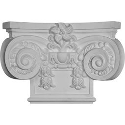 Ekena Millwork - CAP19X13X05EM - 19 5/8"W x 13 3/8"H Large Empire Capital with Necking (Fits Pilasters up to 10 3/4"W x 7/8"D)