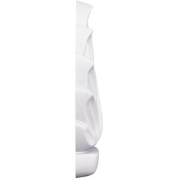 Ekena Millwork - ONL03X02X01ME - Endurathane Medway Simple Leaf Onlay, 3 7/8"W x 2"H x 5/8"P, Factory Primed