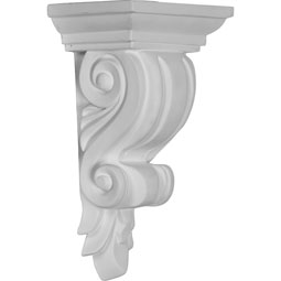 Ekena Millwork - COR04X07X03RE - Endurathane Reece Corbel, 4 3/8"W x 3 1/8"D x 7 7/8"H, Factory Primed