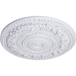 Ekena Millwork - CM33RO_P - Endurathane Rose Ceiling Medallion, 33 7/8"OD x 2 3/8"P (Fits Canopies up to 13 1/2")