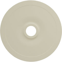 Ekena Millwork - CM23RO_P - Endurathane Rose and Ribbon Ceiling Medallion, 23 5/8"OD x 4"ID x 1 1/2"P (Fits Canopies up to 4")