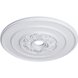 Ekena Millwork - CM26TA_P - Endurathane Traditional with Acanthus Leaves Ceiling Medallion, 26"OD x 3 1/8"ID x 1 1/2"P (Fits Canopies up to 4 1/4")