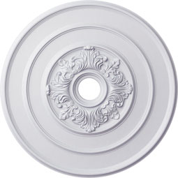 Ekena Millwork - CM26TA_P - Endurathane Traditional with Acanthus Leaves Ceiling Medallion, 26"OD x 3 1/8"ID x 1 1/2"P (Fits Canopies up to 4 1/4")