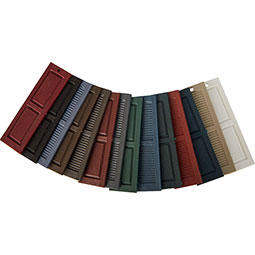 Alpha Systems LLC - ECVINYLSHUTTERALL - Premium & Builders Choice Vinyl Shutter Sample Colors