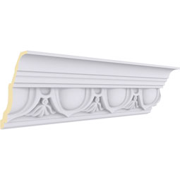 Ekena Millwork - MLD07X06X09AR - Endurathane Artis Crown Moulding, 7 3/8"H x 6 1/8"P x 9 5/8"F x 94 1/2"L, (7 3/8" Repeat), Factory Primed