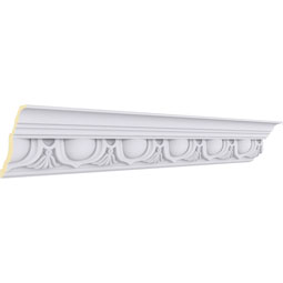 Ekena Millwork - MLD05X05X07AR - Endurathane Artis Crown Moulding, 5 5/8"H x 5 1/4"P x 7 5/8"F x 94 1/2"L, (6" Repeat), Factory Primed