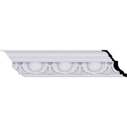 Ekena Millwork - MLD05X05X07AR - Endurathane Artis Crown Moulding, 5 5/8"H x 5 1/4"P x 7 5/8"F x 94 1/2"L, (6" Repeat), Factory Primed