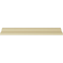 Ekena Millwork - MLD04X04X06CT - Endurathane Charlotte Crown Moulding, 4 1/4"H x 4 1/4"P x 6 1/8"F x 94 1/2"L, (1 5/8" Repeat), Factory Primed