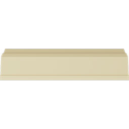 Ekena Millwork - MLD04X03X05EM - Endurathane Emery Crown Moulding, 4 1/2"H x 2 5/8"P x 5 1/8"F x 94 1/2"L, (13 1/4" Repeat), Factory Primed