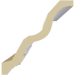 Ekena Millwork - MLD03X03X04CN - Endurathane Cornelia Crown Moulding, 3 1/2"H x 3 3/8"P x 4 3/4"F x 94 1/2"L, (3 1/4" Repeat), Factory Primed