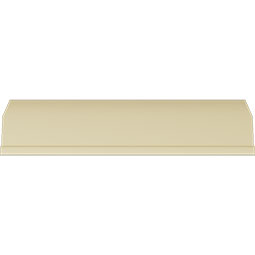 Ekena Millwork - MLD04X02X05VI - Endurathane Viceroy Crown Moulding, 4"H x 2 1/2"P x 4 5/8"F x 94 1/2"L, (1 1/8" Repeat), Factory Primed