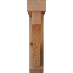 Ekena Millwork - BKTOLEC06 - Legacy Slat Rough Sawn Bracket w/ Offset Brace