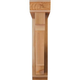 Ekena Millwork - BKTOMRC01 - Merced Traditional Rough Sawn Bracket w/ Offset Brace