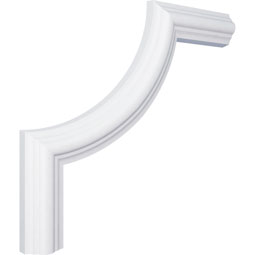Ekena Millwork - PML05X05BR - Endurathane Bradford Smooth Panel Moulding Corner, 5 7/8"H x 5 7/8"W x (matches moulding PML01X01BR), Factory Primed